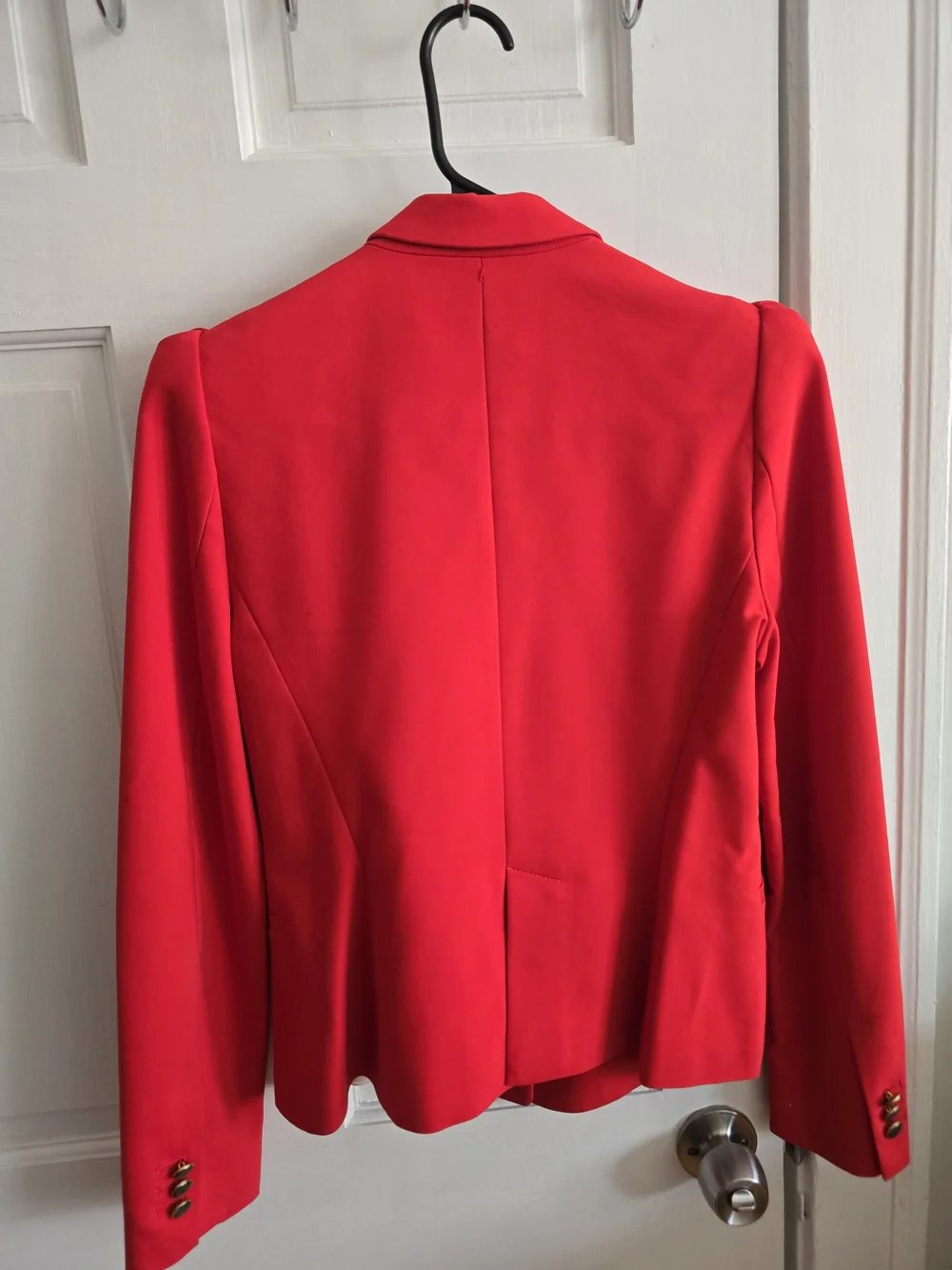 Zara Bright Red Single-Button Tailored Blazer - Picture 2 of 2